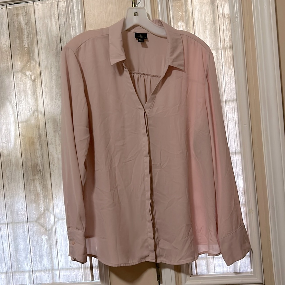 Mauve pink chiffon blouse
